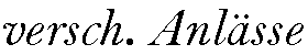 versch.anlaessse
